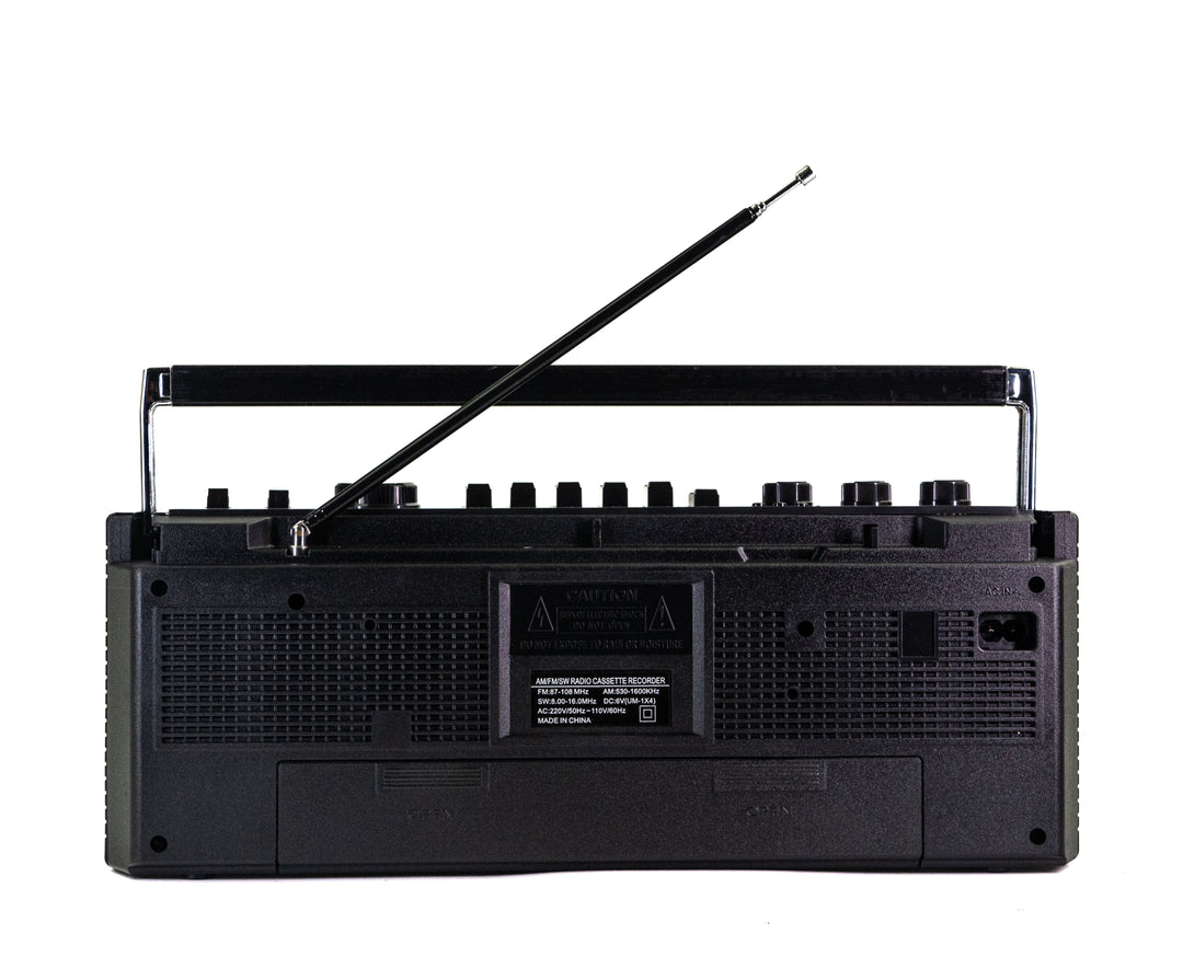 Studio 57 - Kasettisoitin FM & Bluetooth, Musta