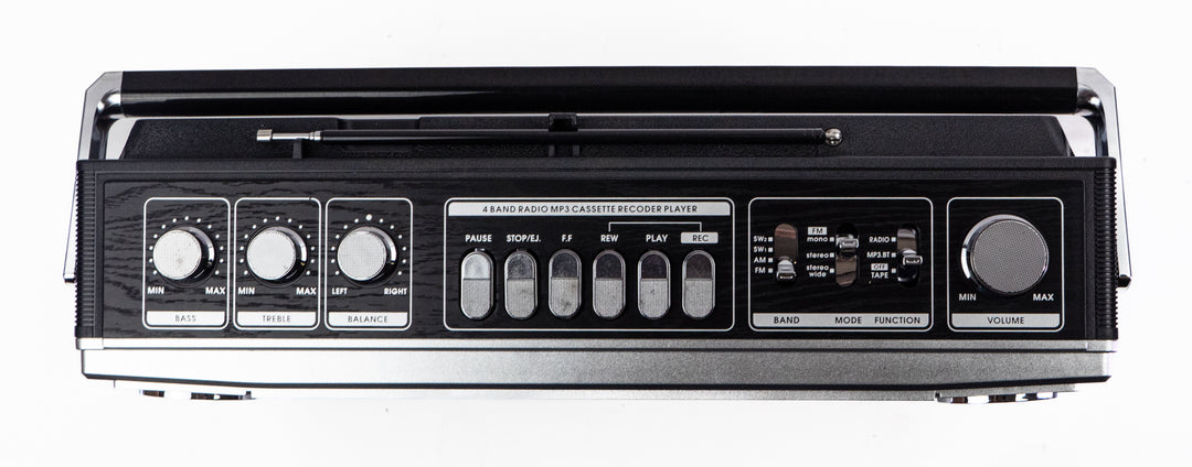 Studio 57 - Ghettoblaster m. Bluetooth + Kasettinauha