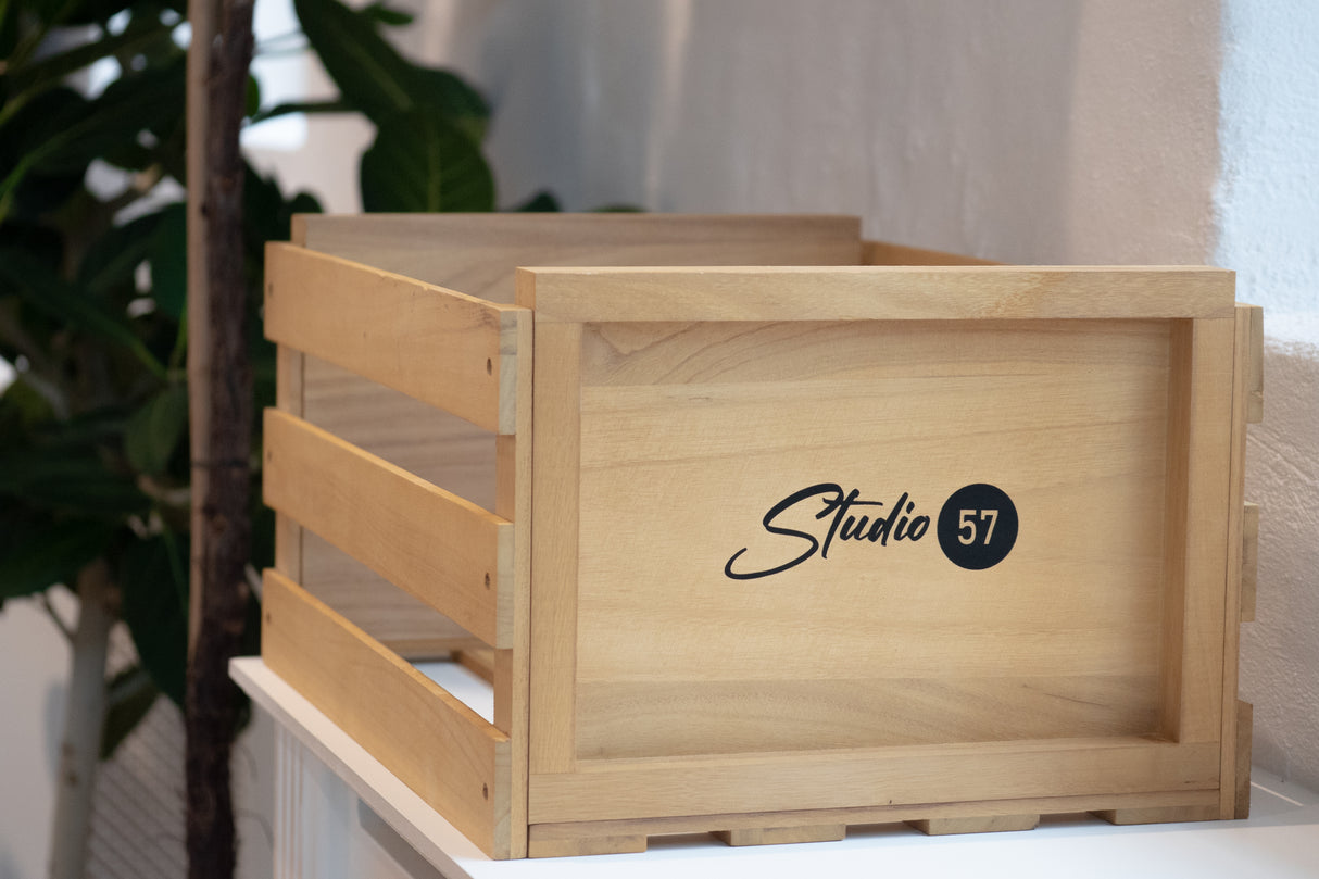 Studio 57 Vinyylilevyjen säilytyslaatikko (puu)
