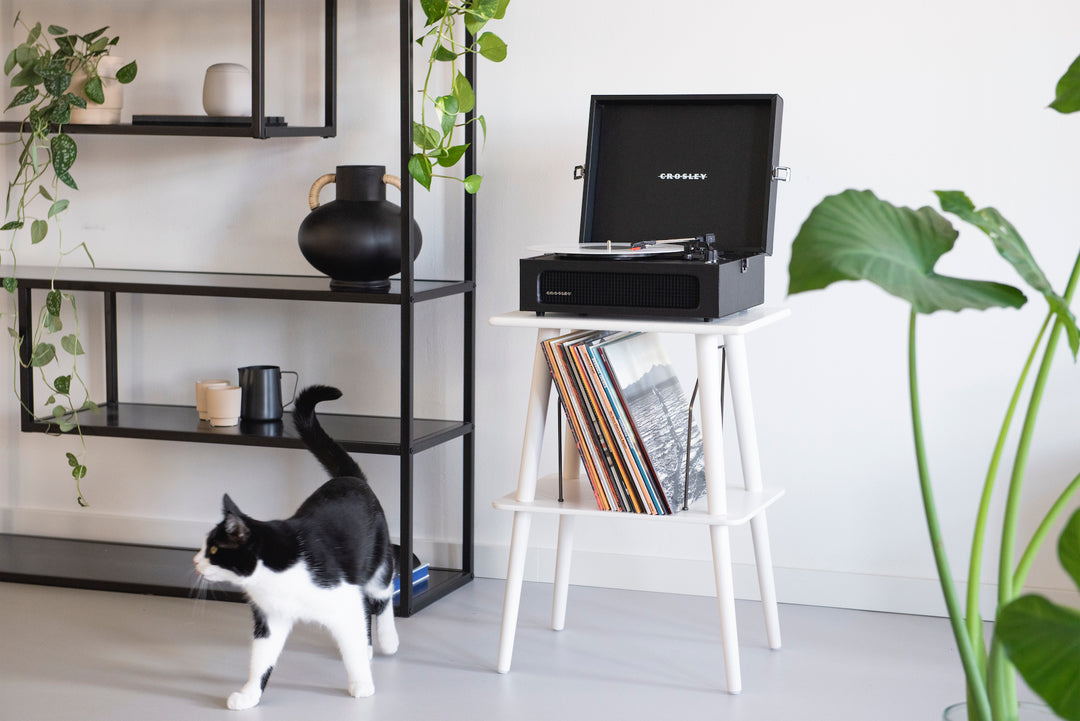 Crosley - Manchester Levysoitin Huonekalu (Valkoinen)