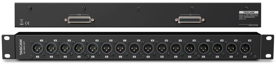 Tascam Breakout box 16 tasapainotettua ulostuloa