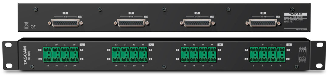 Tascam Breakout box 32 Euroblock 4 SUB-D25:lle