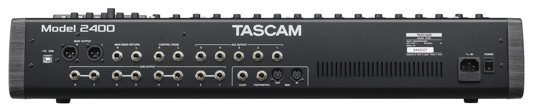 Tascam Model 2400 digitaalinen mikseri og 24 raidainen digitaalinen nauhuri