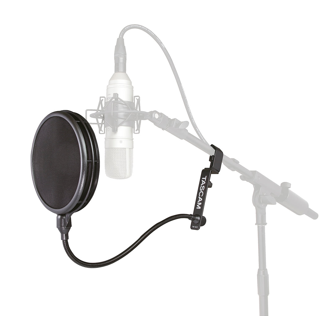 Tascam TM-AG1 mikrofonin pop-suodatin m/kaulasanka
