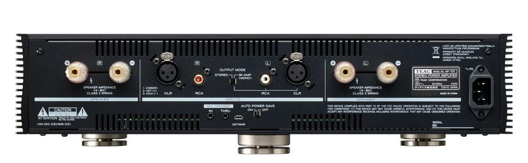 TEAC AP-701 Stereo/Mono Vahvistin (Musta)