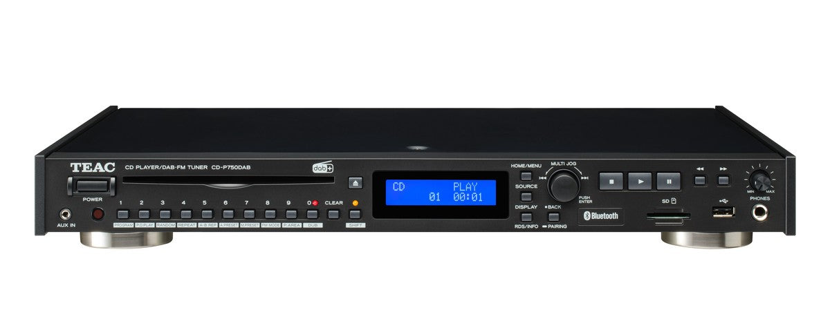 TEAC CD-P750DAB CD-soitin, jossa on DAB+ & FM