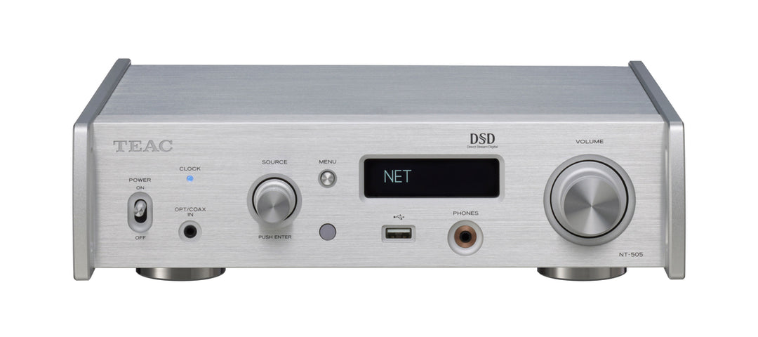 TEAC NT-505-X USB Verkkodac Esivahvistin (Hopea)