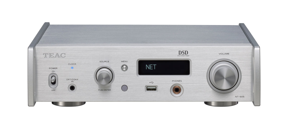 TEAC NT-505-X USB Verkkodac Esivahvistin (Hopea)