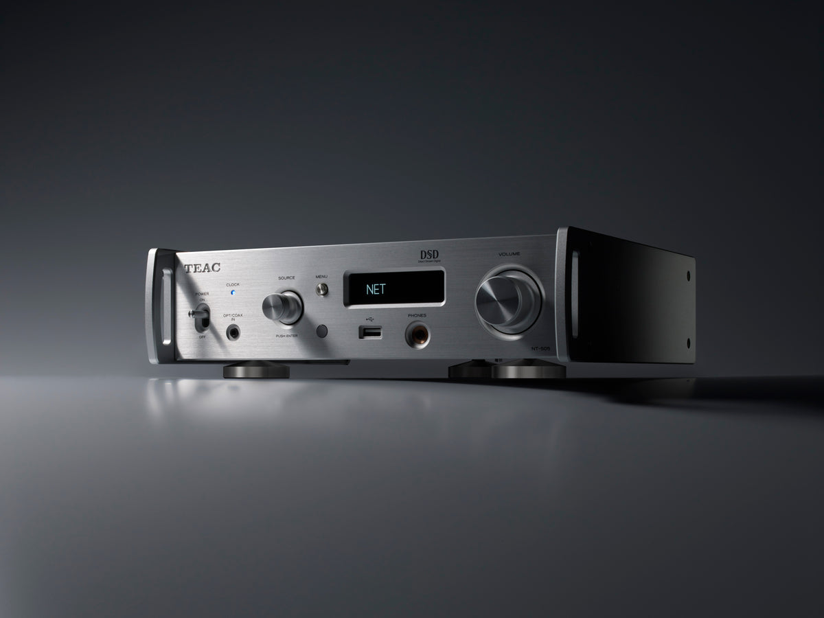 TEAC NT-505-X USB Verkkodac Esivahvistin (Hopea)