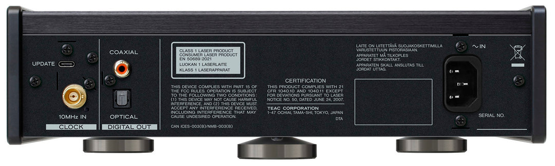 TEAC PD-505T CD-soitin (Musta)