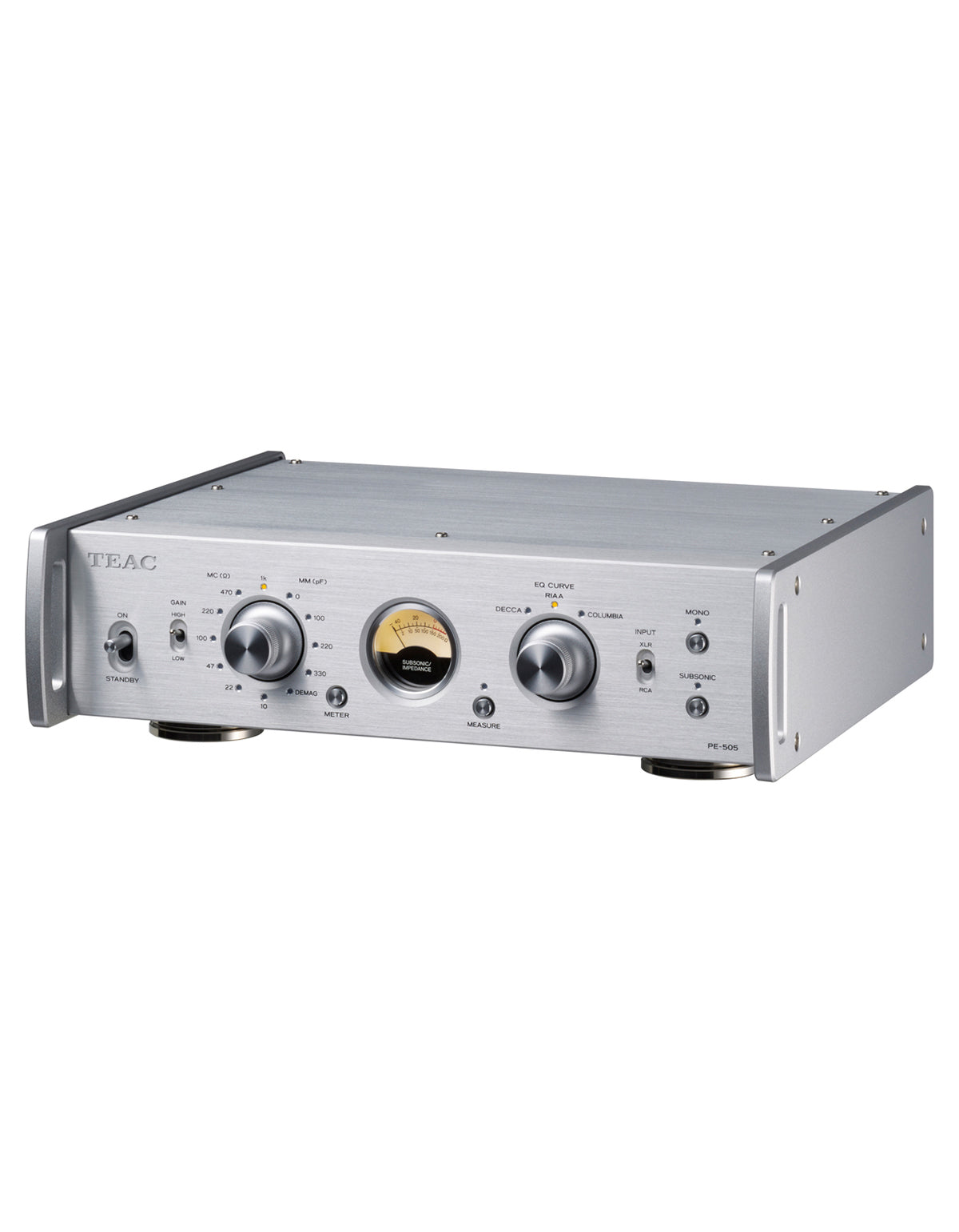 TEAC PE-505 Phono esivahvistin (hopea)