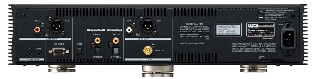 TEAC VRDS-701 CD-soitin (Musta)