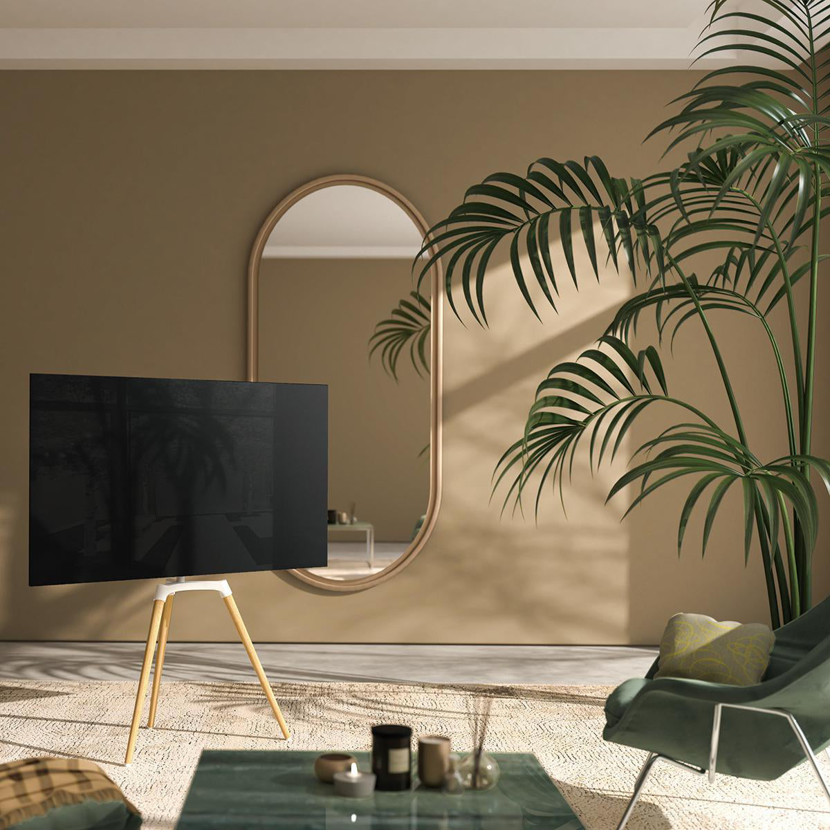 TV Lattiateline (valkoinen, pyökki, 50-65")