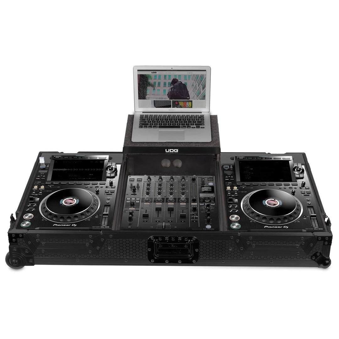 UDG Ultimate Flight Case set Pioneer CDJ-3000/900NXS2 Musta Plus (L&W)