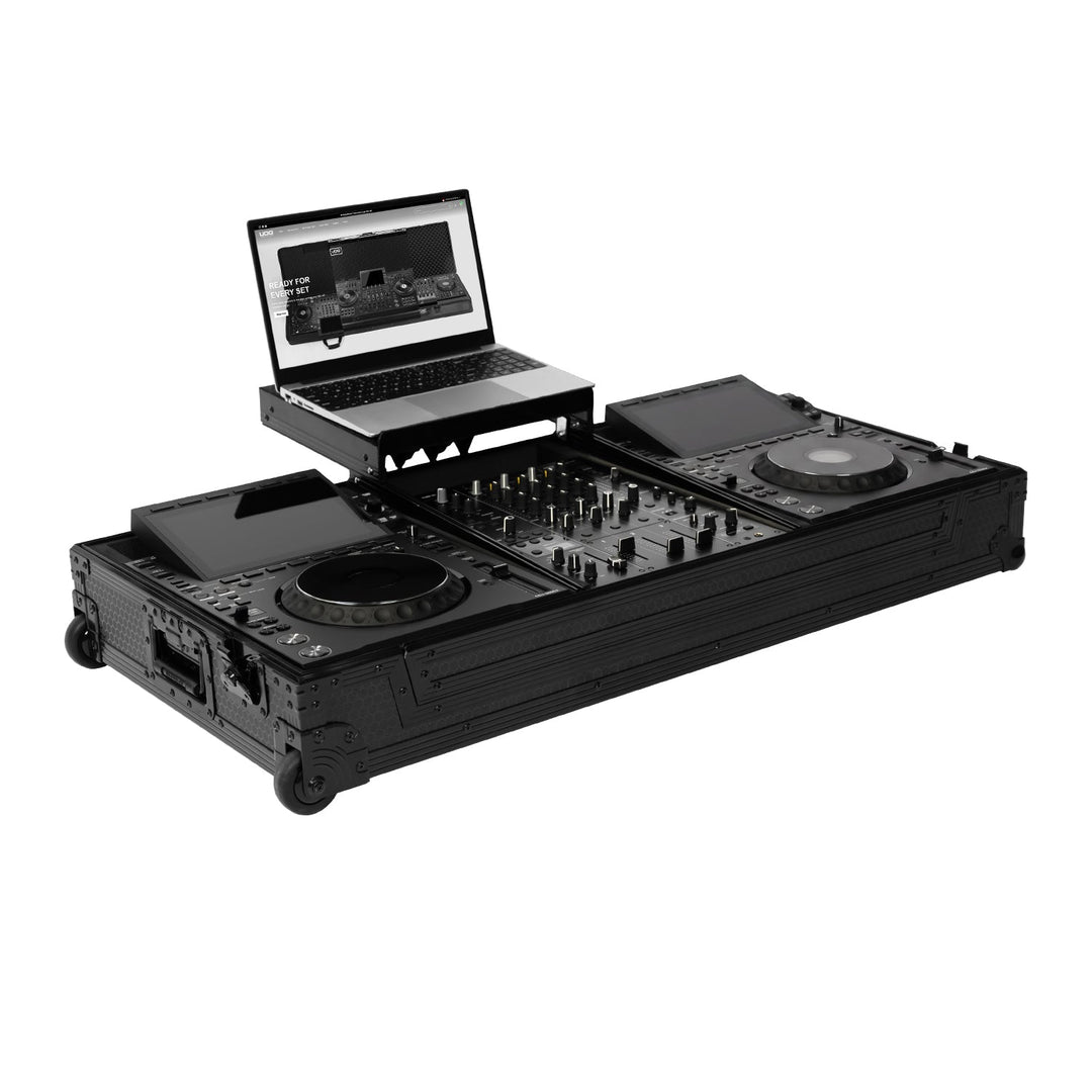 UDG Ultimate Flight Case set AlphaTheta CDJ-3000X/DJM-V5 Musta