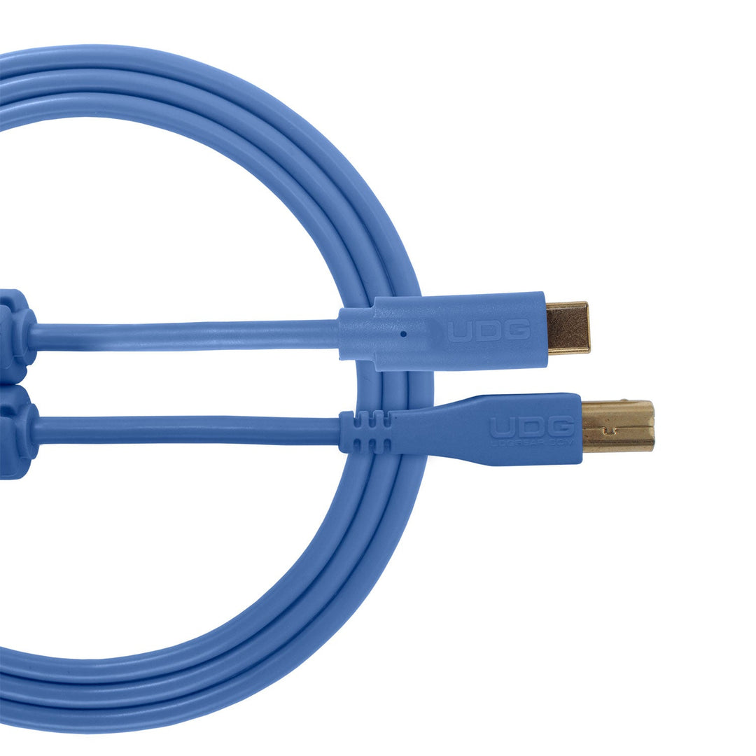 UDG Ultimate Audio-kaapeli USB 2.0 C-B sininen suora 1,5 m