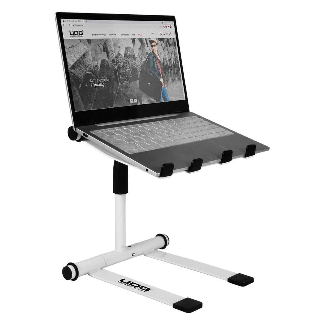 UDG Ultimate Korkeussäädettävä kannettavan tietokoneen Stand Valkoinen