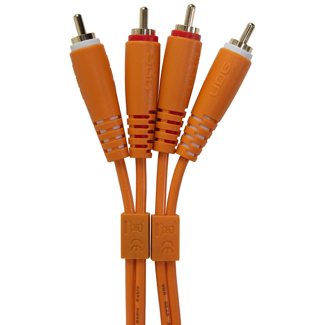 UDG Ultimate Audio-kaapeli Set RCA - RCA oranssi suora 1,5 m