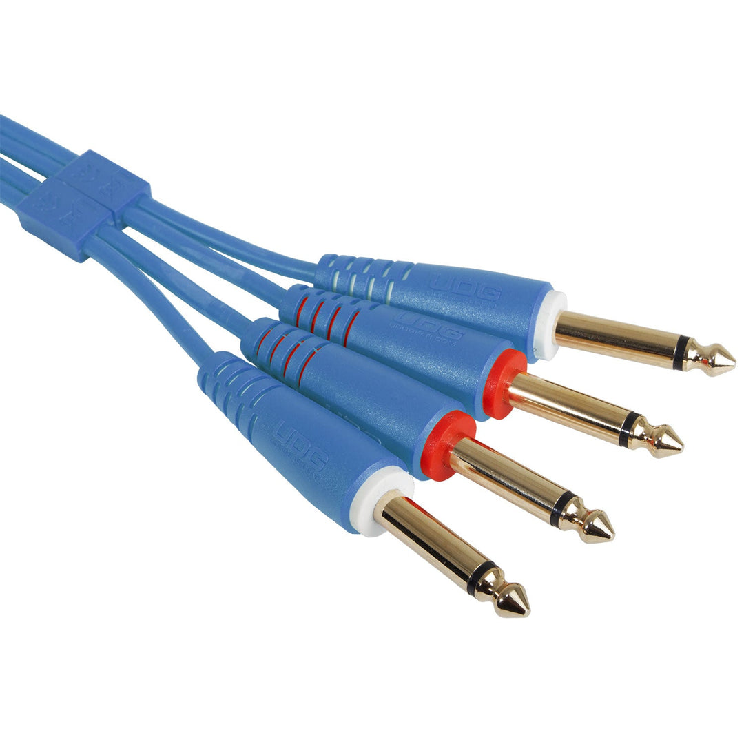 UDG Ultimate Audio Cable set 1/4'' Jack-1/4'' Jack Sininen Straight 3m
