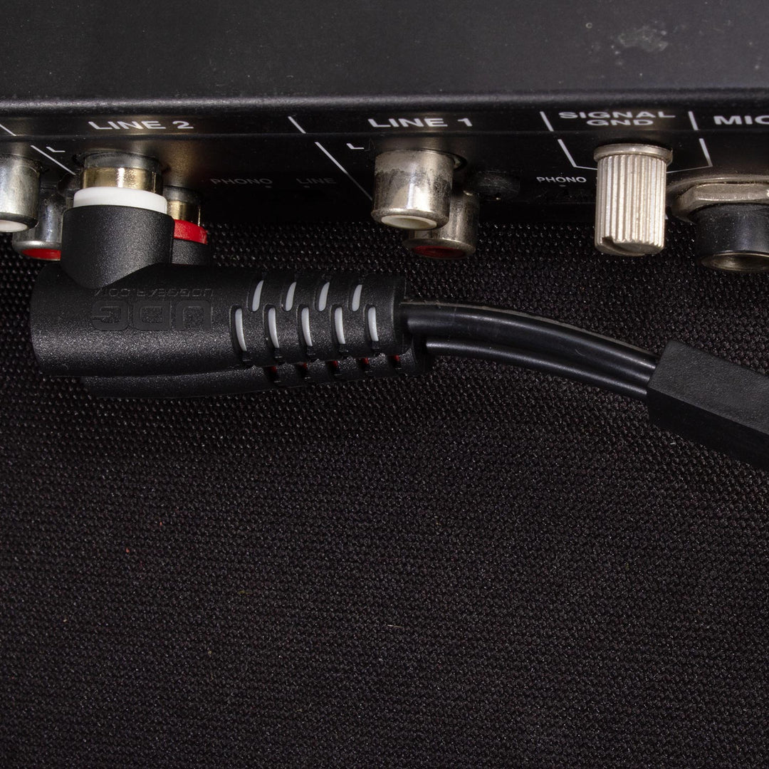 UDG Ultimate Audio-kaapeli Set RCA suora-RCA kulmikas musta 3 m