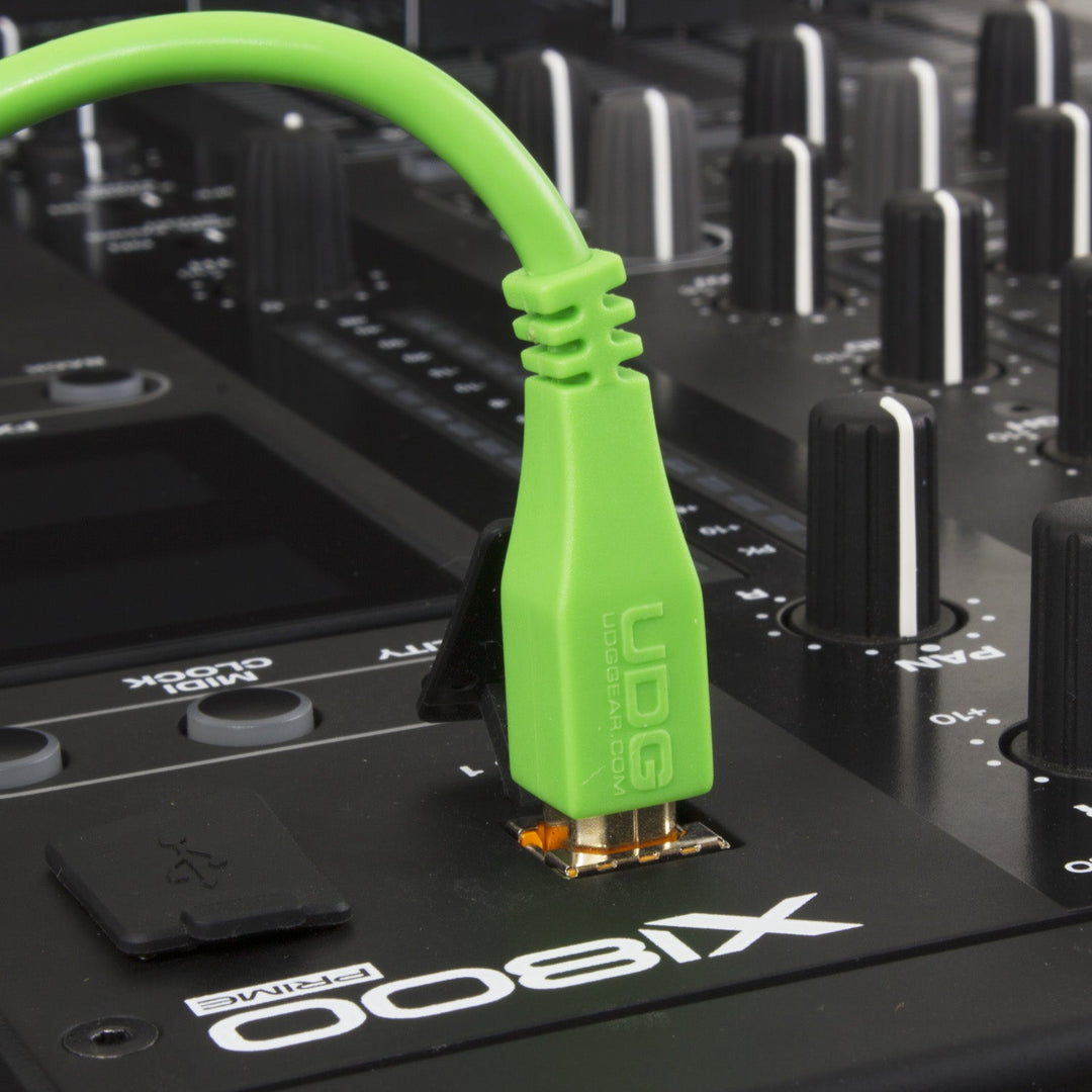 UDG Ultimate audio-kaapeli USB 2.0 A-B vihreä suora 3m
