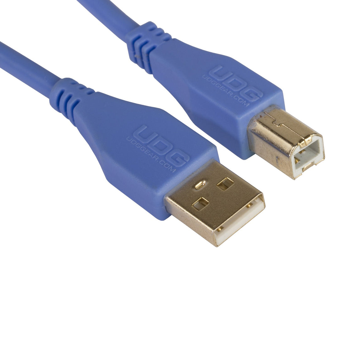 UDG Ultimate audio-kaapeli USB 2.0 A-B sininen suora 1m