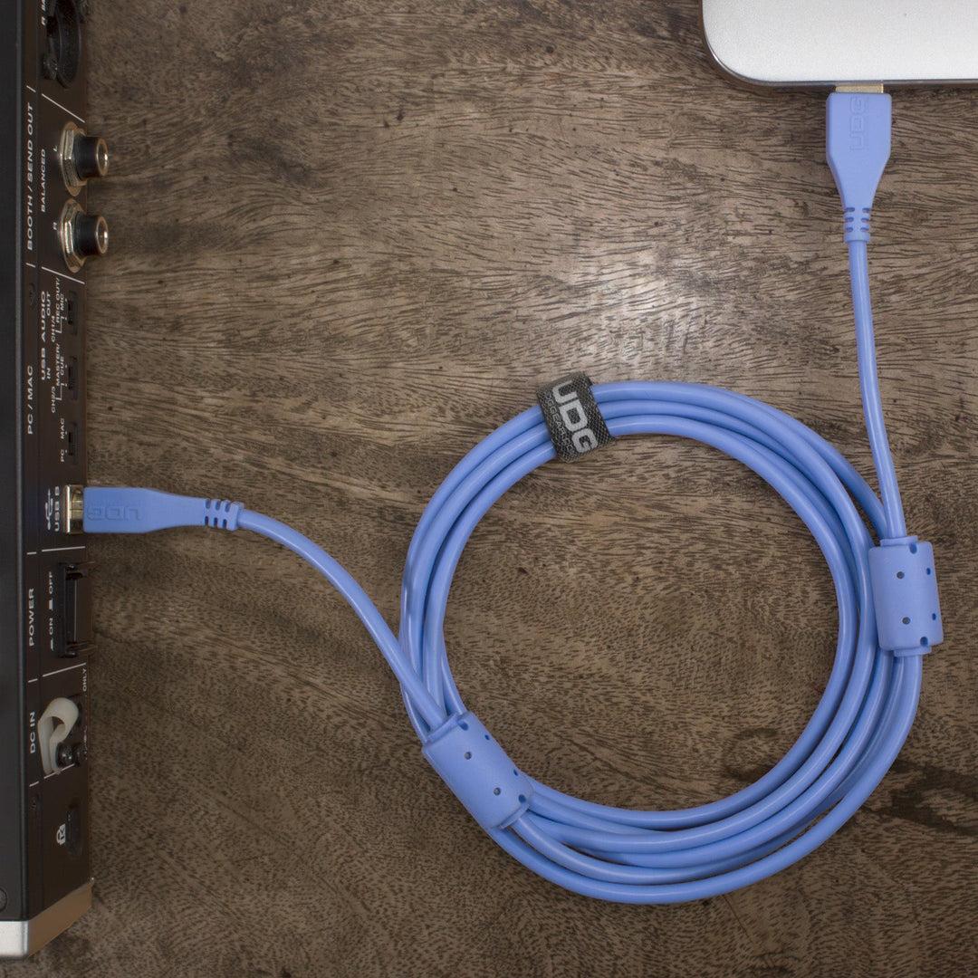 UDG Ultimate audio-kaapeli USB 2.0 A-B sininen suora 1m