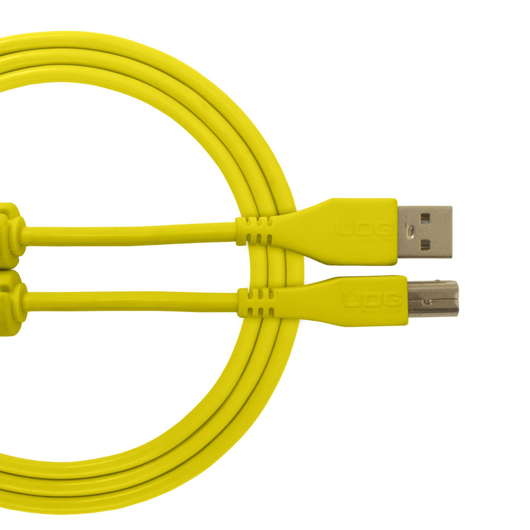 UDG Ultimate audio-kaapeli USB 2.0 A-B keltainen suora 2m