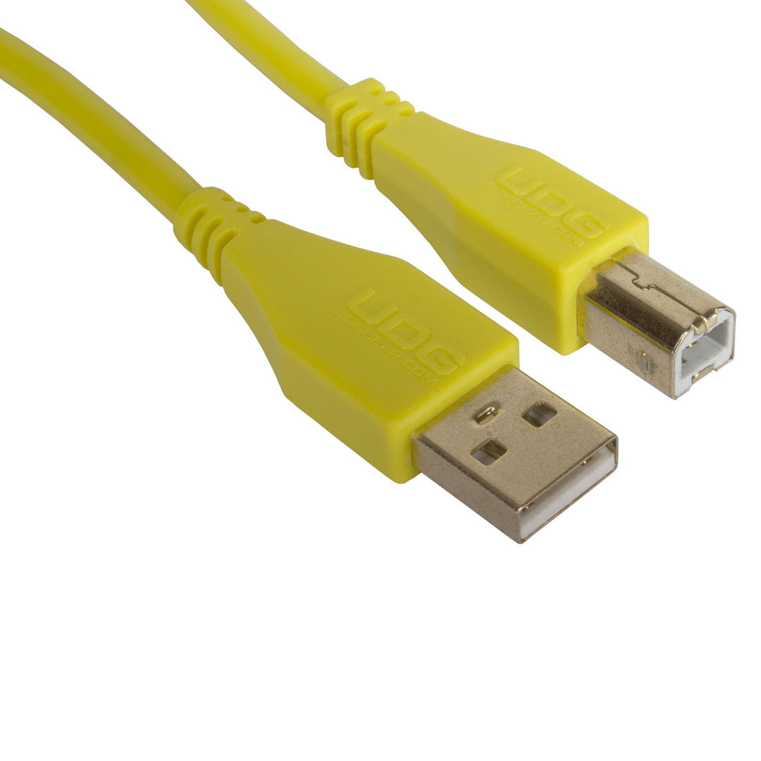 UDG Ultimate audio-kaapeli USB 2.0 A-B keltainen suora 3m