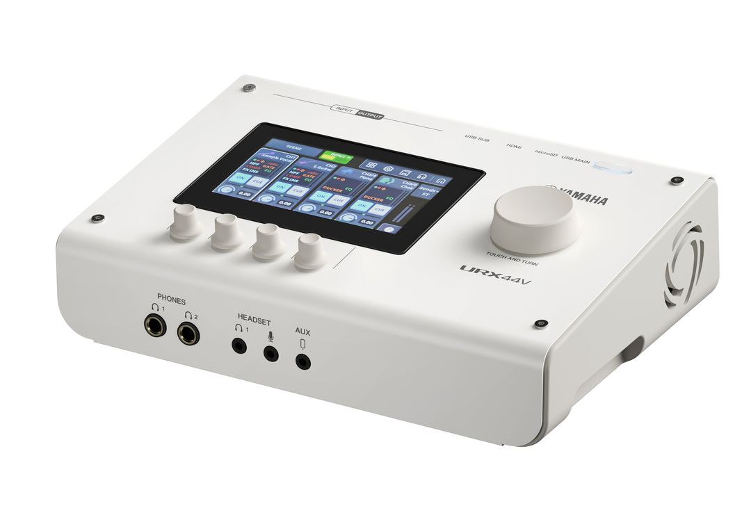 Yamaha URX44V USB-C audio/video -äänikortti (valkoinen) - videoversio