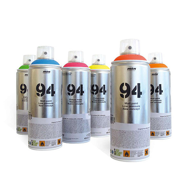 UV-spraymaali, 6 x 400 ml.