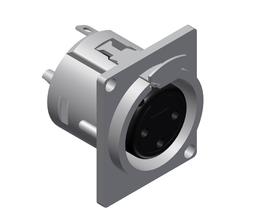 XLR runko 3-napainen naaras D-series