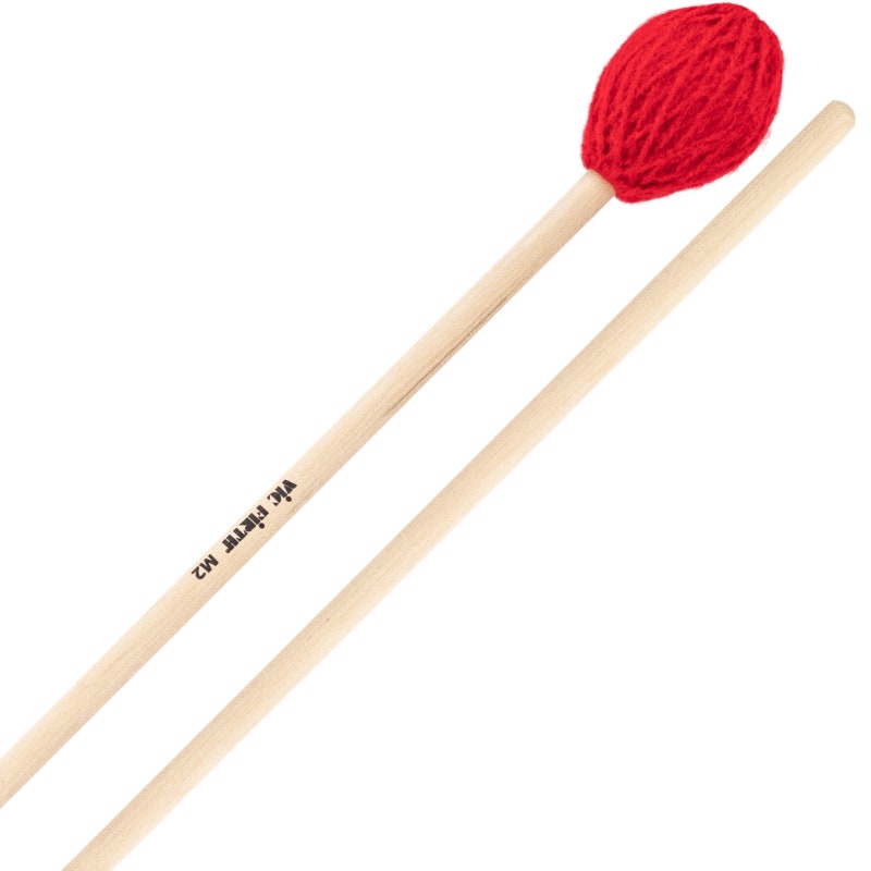 Vic Firth M2 American Custom Kosketinsoittimet, Medium-Red Yarn