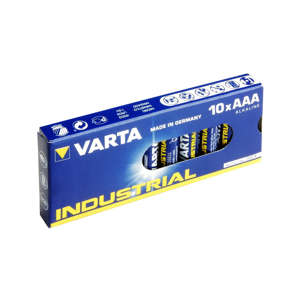 Varta Teollinen 1,5 V paristo micro AAA - 10 kpl.
