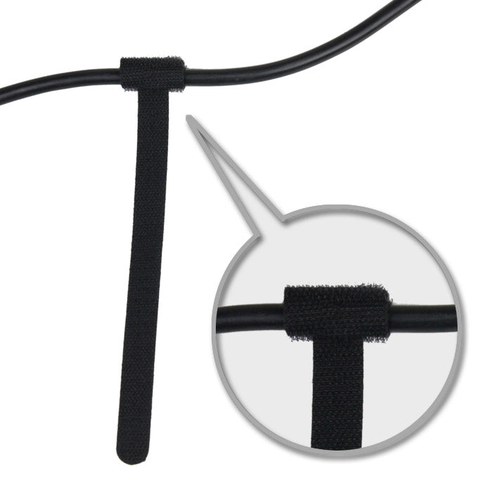 Kabelstrop Velcro Hook & Loop 10 kpl (150mm)