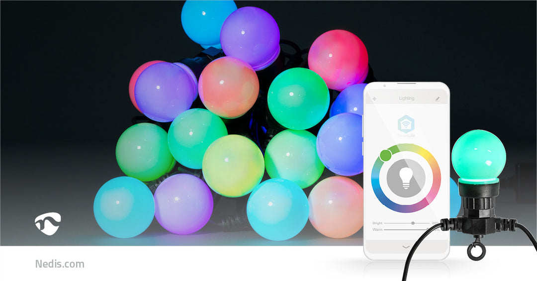 SmartLife Koristeellinen Valoketju 20 LED Lamppua