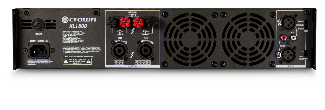 Crown XLi800 Tehovahvistin (2x200W, 8 Ohm)