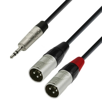 Y-splitkaapeli Minijack XLR uros (3m)
