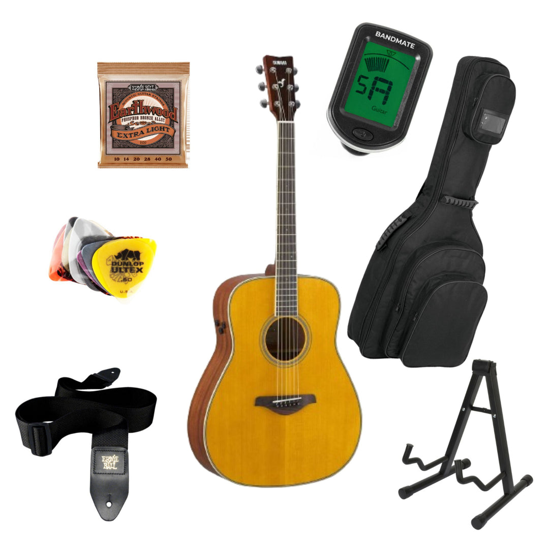 Yamaha FG-TA TransAcoustic Aloituspaketti