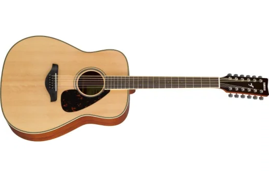Yamaha FG820-12 NTII 12 säiettä Western kitara (luonnon)