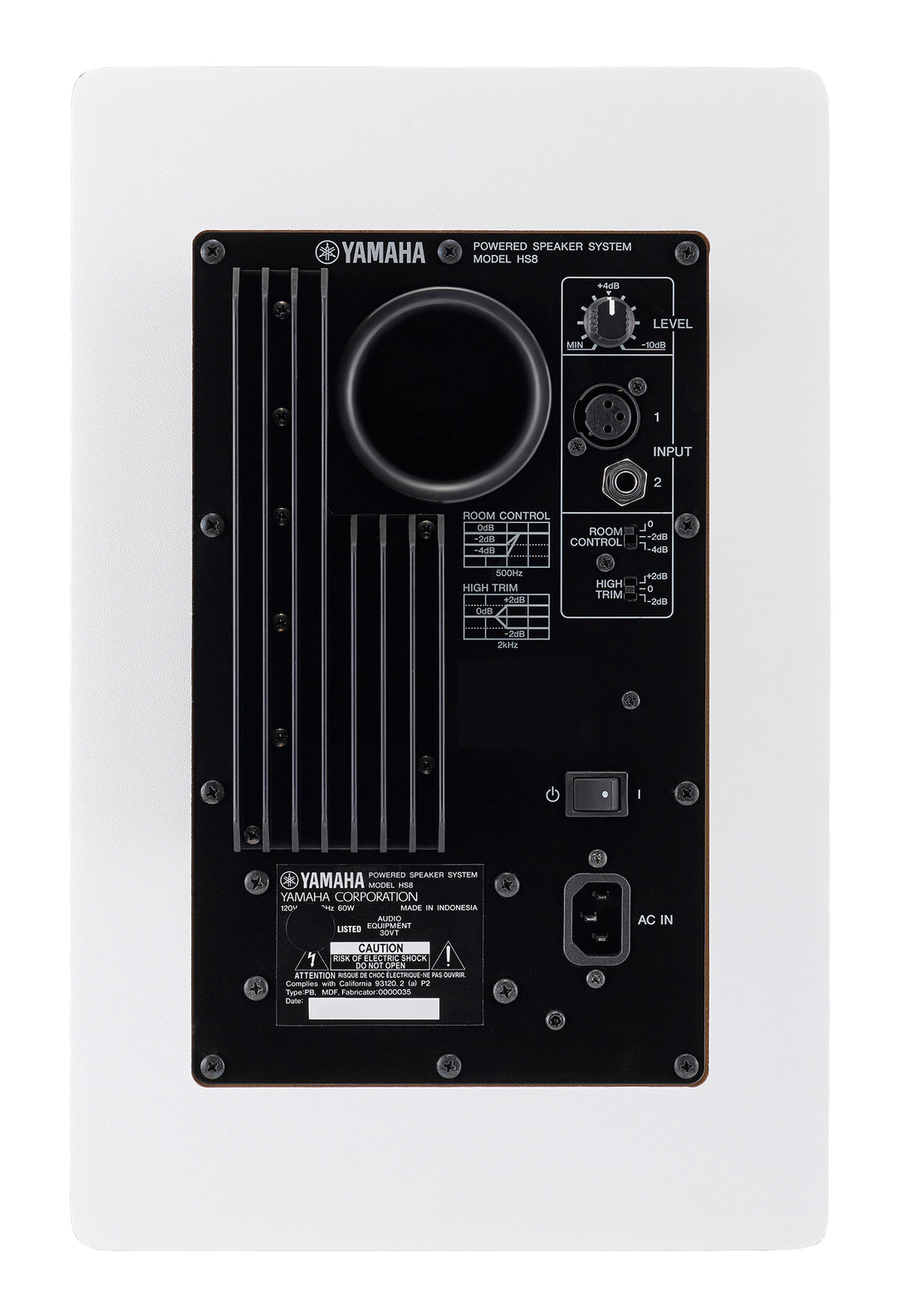 Yamaha HS8 W - Aktiivinen Studiomonitori (Valkoinen)