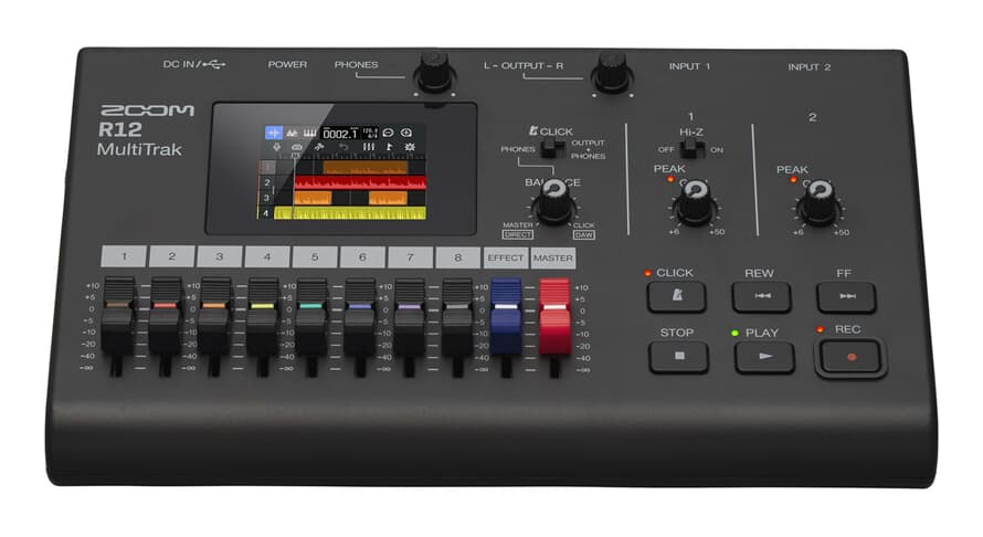 Zoom R12 Tallennin