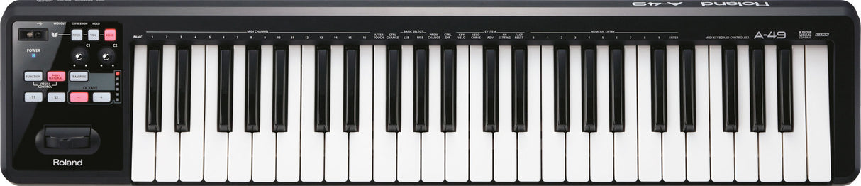 Roland A-49-BK MIDI-Keyboard (musta)