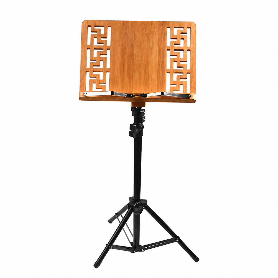 Puinen mikrofoni/teline (70-160cm)