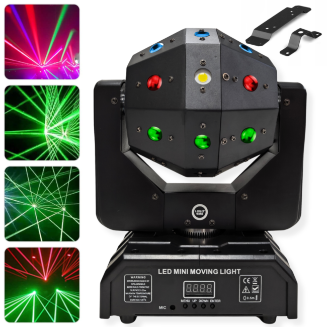 LIGHT4ME ATLAS liikkuva 4-in-1 LED-multiefektilamppu
