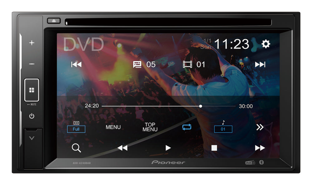 Pioneer AVH-A240DAB autostereo CD/DAB+/Bluetooth ja kosketusnäyttö