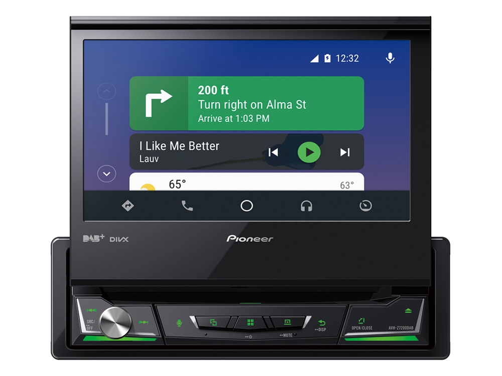 Pioneer AVH-Z7200DAB Apple CarPlay, Bluetooth ja USB