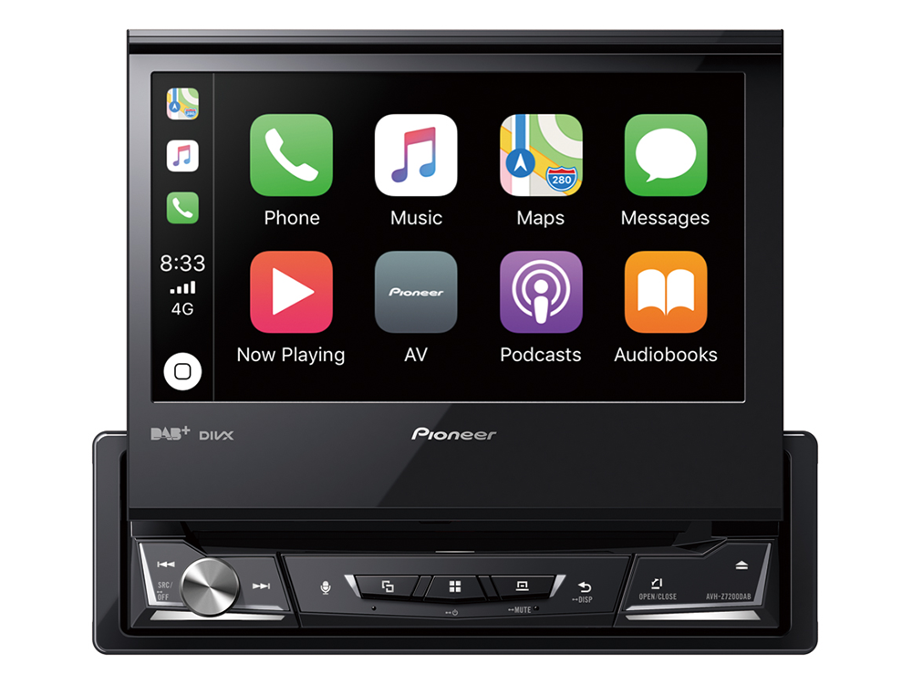 Pioneer AVH-Z7200DAB Apple CarPlay, Bluetooth ja USB