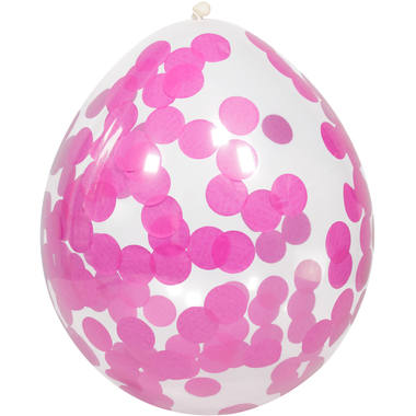 Ilmapallot konfettilla (Pinkki, 30cm)