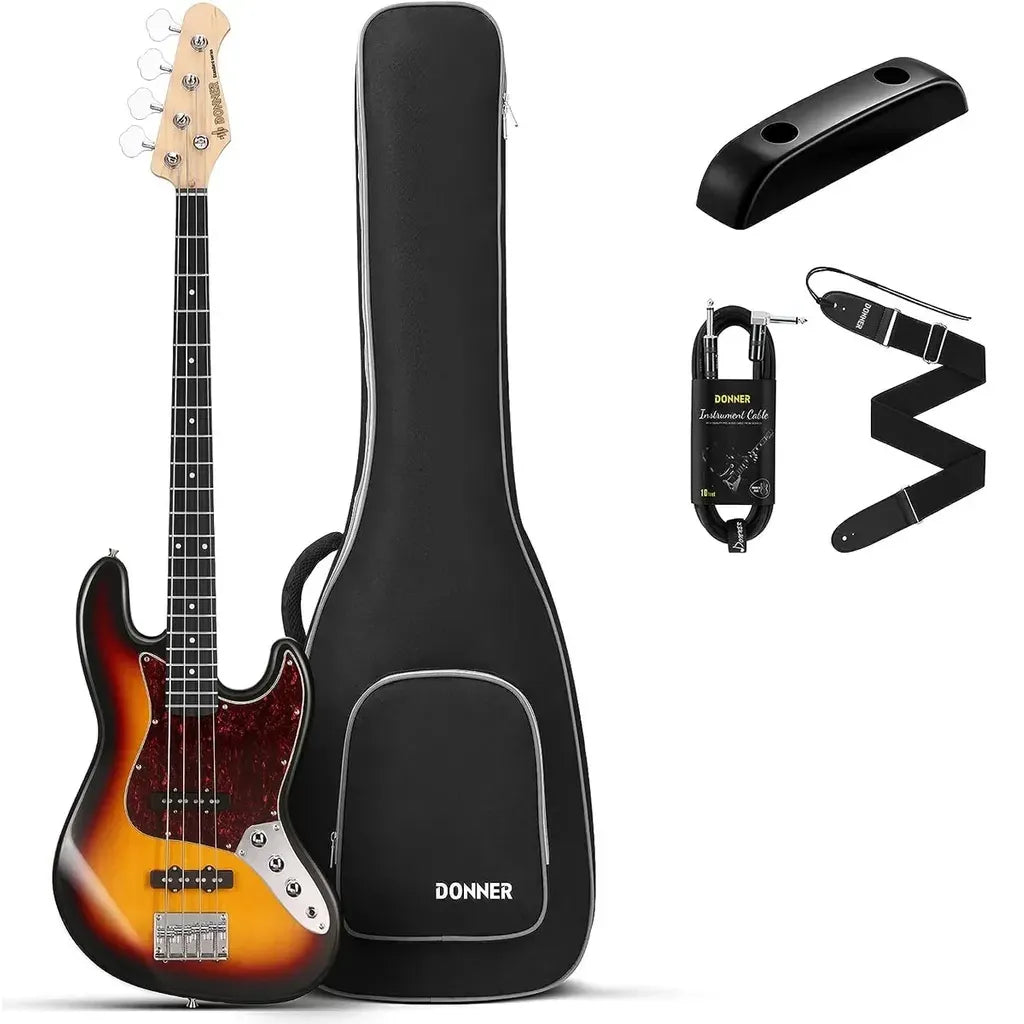 Donner DJB-510D sähköbasso paketti sunburst